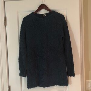 Reformation Blue Green Crew Neck Sweater Dress